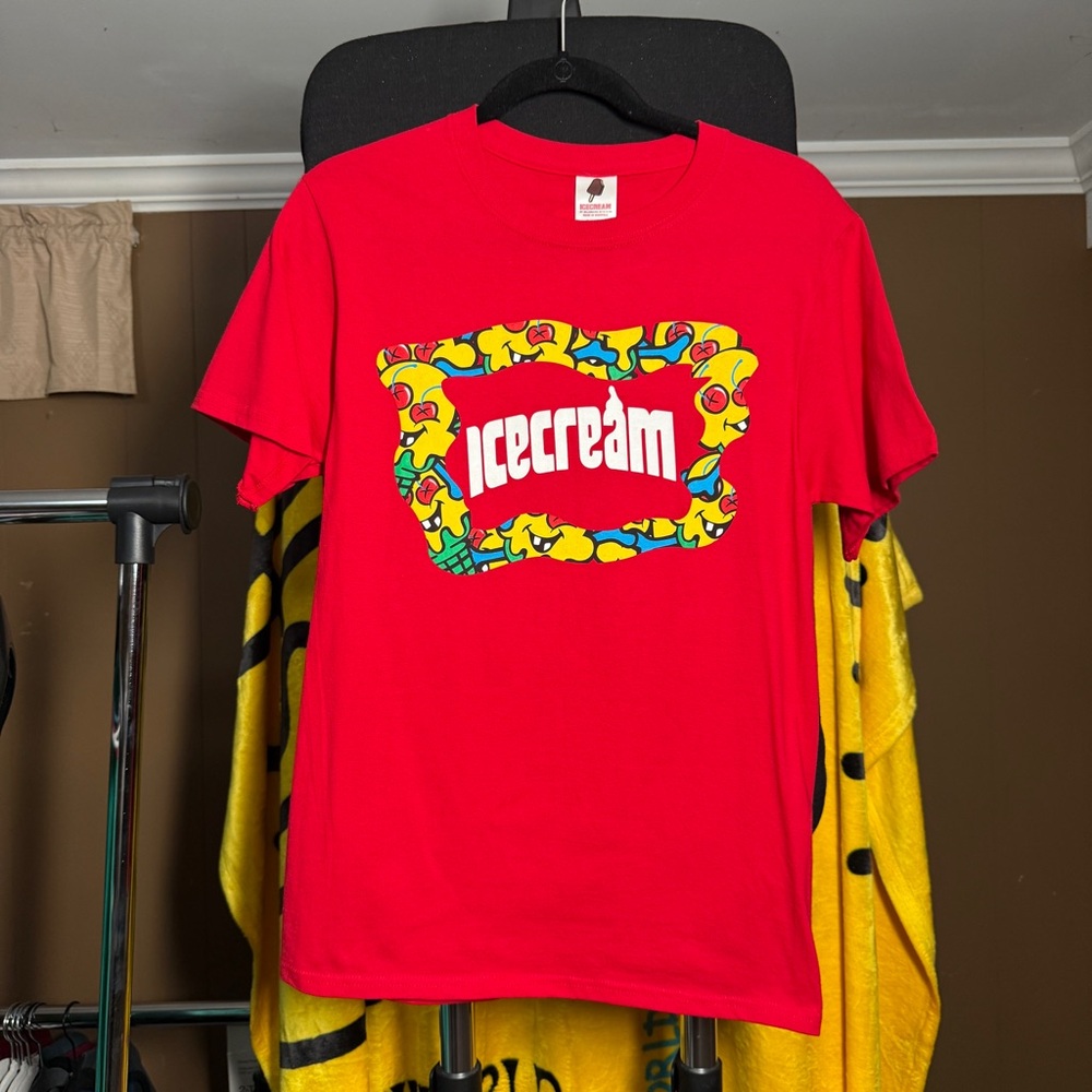 BBC Icecream Red Graphic T-Shirt - Small